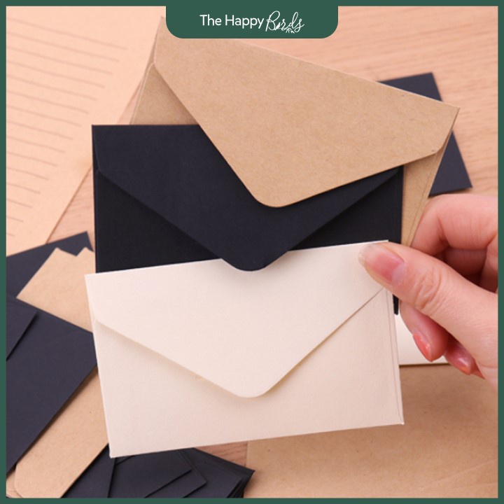 Thiệp sinh nhật phong bì vintage giấy kraft kèm giấy viết thư vintage - The Happy Birds
