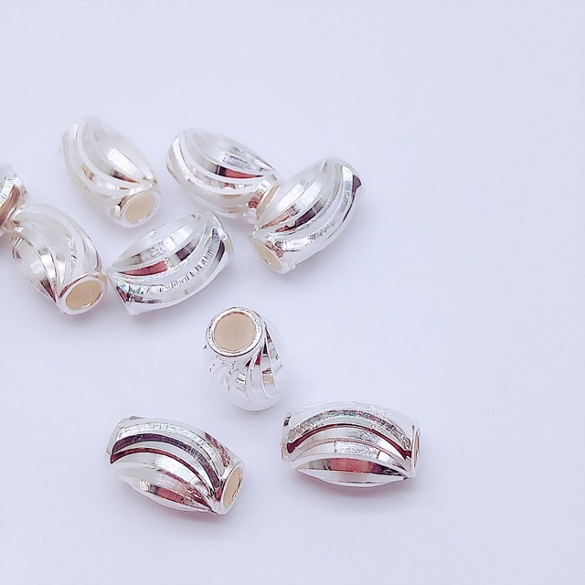 SỈ SIÊU RẺ  Charm bạc trụ xoắn hàng đẹp - Bạc xịn loại 1, PH036