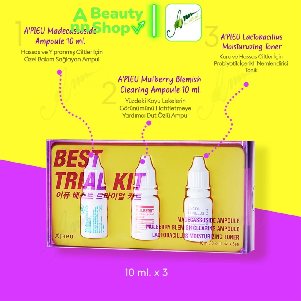 Bộ Kit Dùng Thử A'Pieu Best Trial Kit (10ml*3)