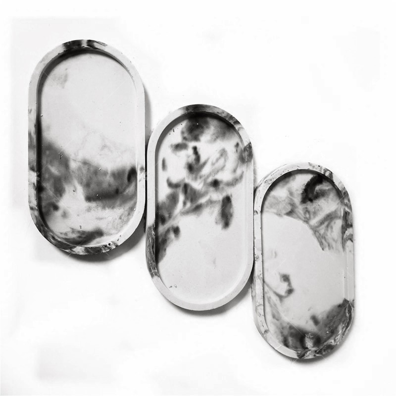 Khuôn silicon hình tròn dài làm khay đựng trái cây/hoa quả diy trang trí sáng tạo