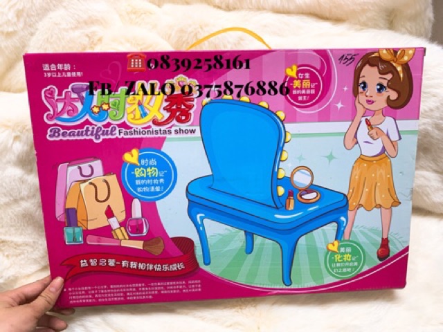 Bộ Đồ Chơi Trang Điểm Làm Đẹp Cho Baby Girl