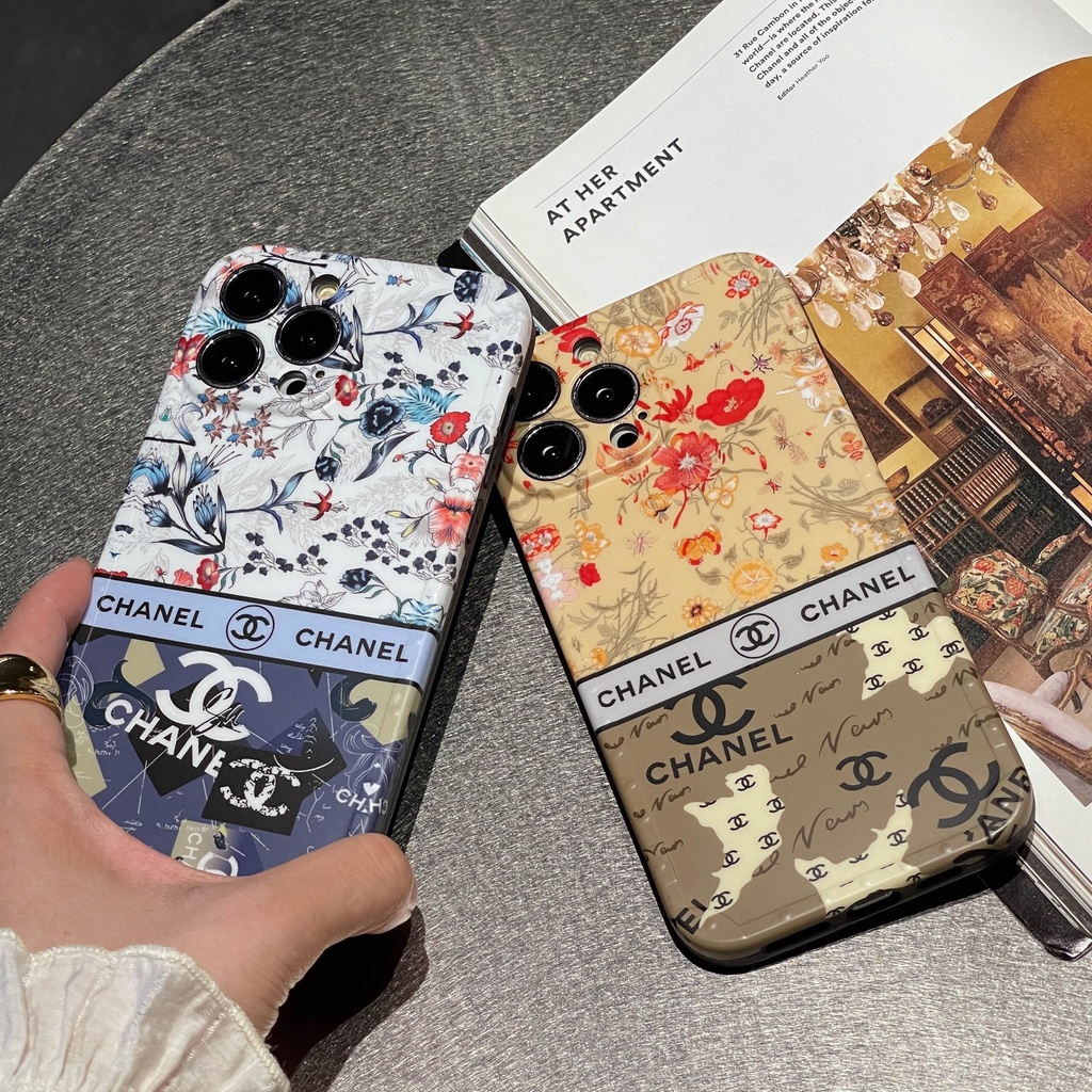 Ốp Điện Thoại Họa Tiết Hoa Sang Trọng Cho iphone 13 Pro Max i13 13pro 11ProMax i11 X XR Xs Max 7plus 8plus 12Pro 12 Pro Max