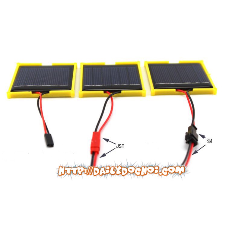 Tấm pin mặt trời 3V 100mah có kèm jack, hàng chính hãng chất lượng cao, giá thành tốt nhất thị trường