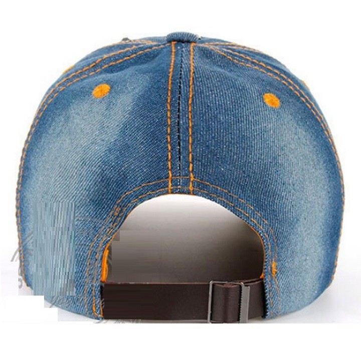 [XỊN XÒ] Nón kết mũ lưỡi trai đính pha lê A110 ôm đầu vành cong vải jeans cao cáp thoáng mát