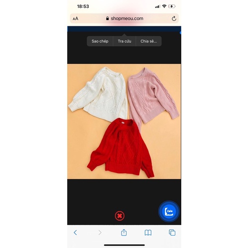 Áo Len gap hàng dư xịn bị cắt tag sz 20-50kg