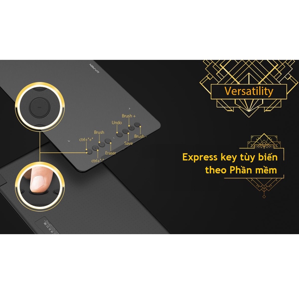 Bảng Vẽ Điện Tử XP-Pen Deco 01 v2 chuyên dùng cho thiết kế đồ hoa, kết nối laptop, điện thoại - Hàng chính hãng