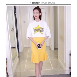 Set chân váy đuôi cá kèm áo thun