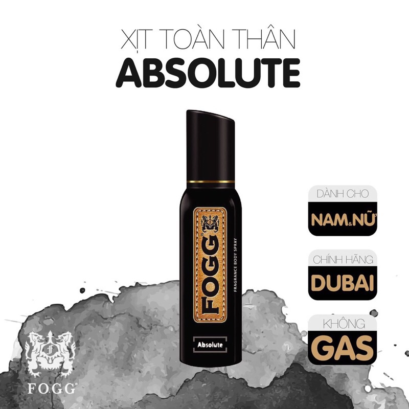 Xịt toàn thân nước hoa FOGG 120ml ,xịt 800 lần hàng nhập khẩu