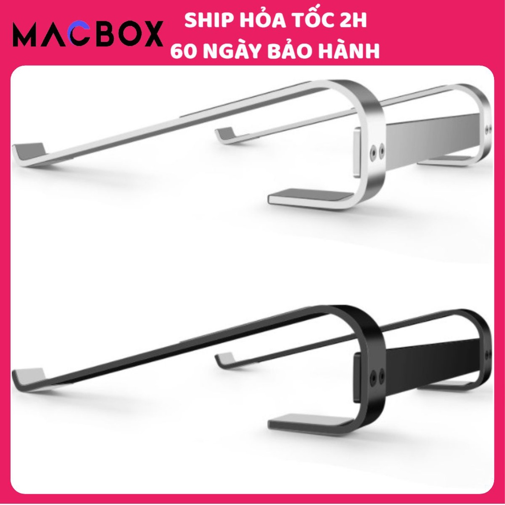 Giá Đỡ Laptop Nhôm Tản Nhiệt Macbook 17 inch, 15.6 inch, 14 inch Chữ U Để Bàn Chắc Chắn Đa Năng MACBOX L200