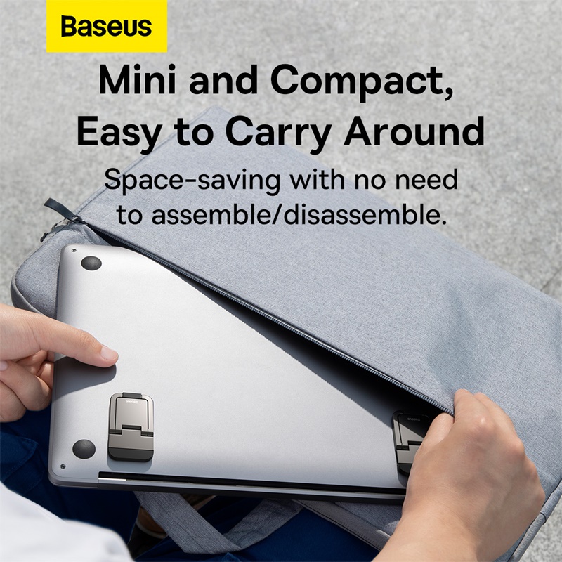 Giá Đỡ Laptop Baseus Bằng Hợp Kim Nhôm Có Thể Điều Chỉnh Độ Cao Cho Apple macbook Lenovo Huawei