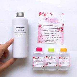 (MiNi) Sữa dưỡng Muji Light Toning Water Light và Moisture chuẩn hàng Chính hãng Nhật Bản