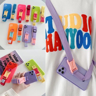 Ốp điện thoại TPU trong suốt có dây đeo thích hợp cho Iphone 13 Pro Max 12 Pro Max 11 Pro Max 7 8 Plus Xr Xs Max Se2020