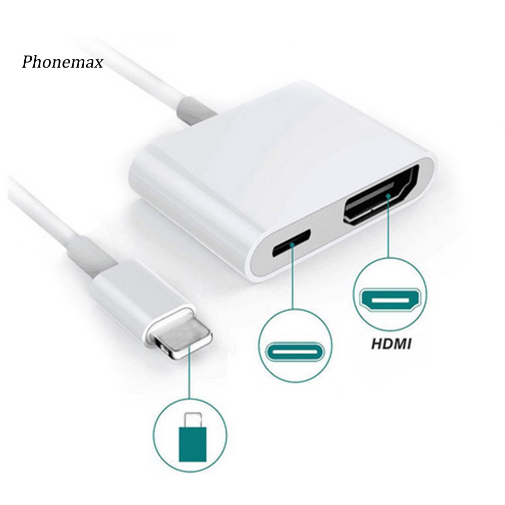 Cáp Chuyển Đổi 1080p 8pin Sang Hdmi Digital Av Cho Iphone 5 Ipad Mini Ipod Touch