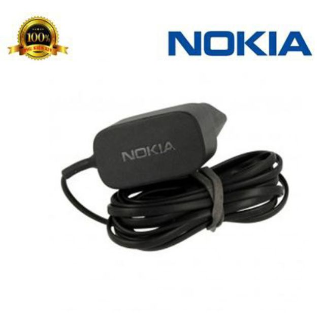 Bộ Sạc Nokia  Lumia AC-18E 5V-550mA Dây Liền Dài 1m ZIN Chính Hãng NOKIA