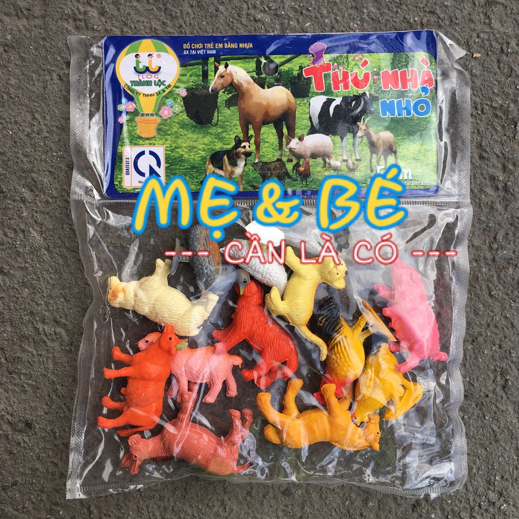 Đồ Chơi Thú Nhựa Dẻo Nhỏ Hàng Việt Nam