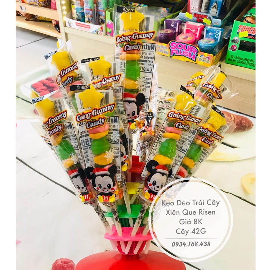 Kẹo Dẻo Xiên Que Risen