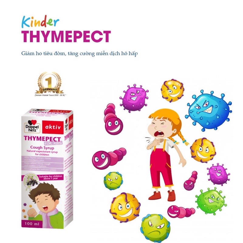 DoppelHerz Kinder Thymepect - Siro giảm ho ,long đờm,giảm sưng họng