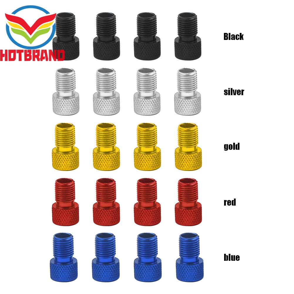 Set 4 Đầu Chuyển Đổi Van Bơm Xe Đạp Presta Sang US Chất Lượng Cao