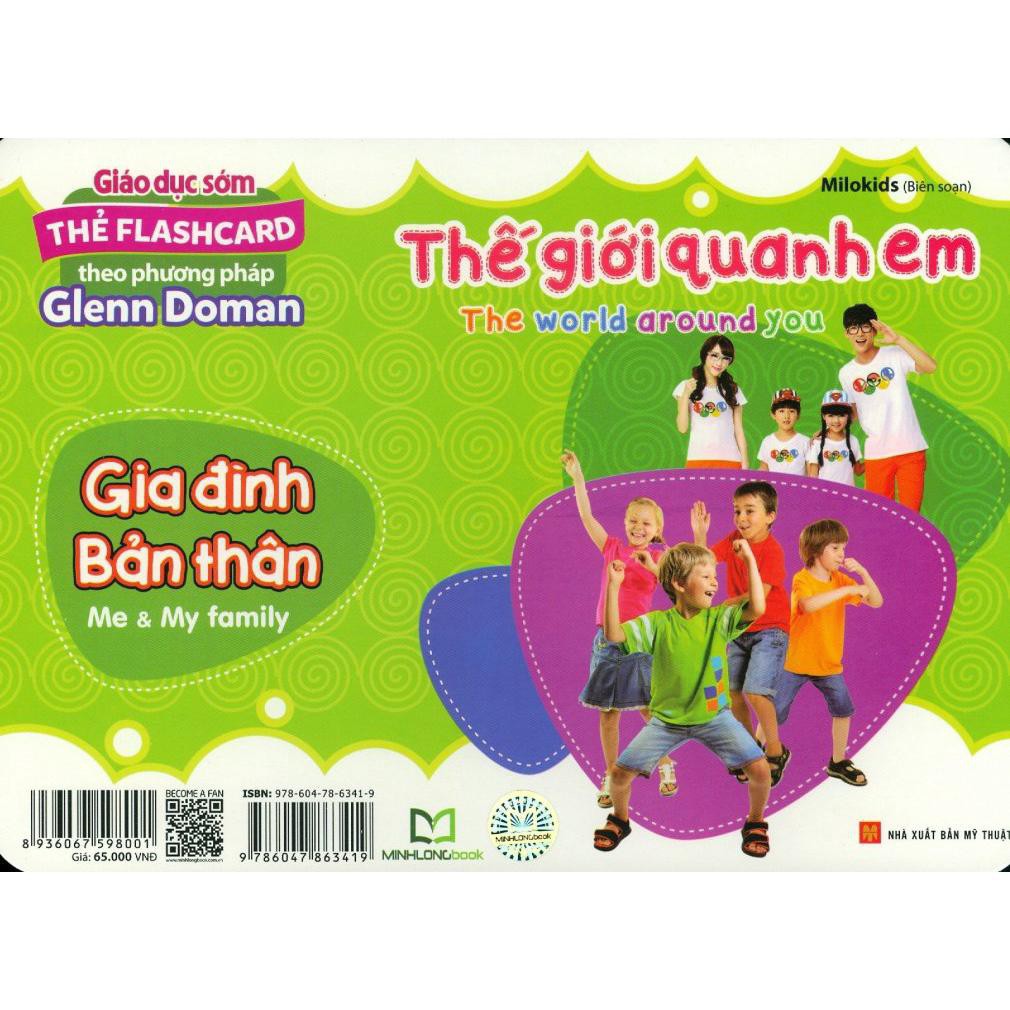 [Có File Nghe] Thẻ Flashcard Theo Phương Pháp Glenn Doman - Thế Giới Quanh Em: Gia Đình - Bản Thân