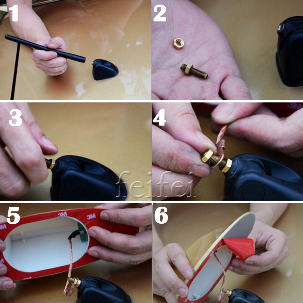 Ăng Ten Thu Sóng Radio FM / AM Hình Vây Cá Mập Màu Xám Dành Cho Ô Tô