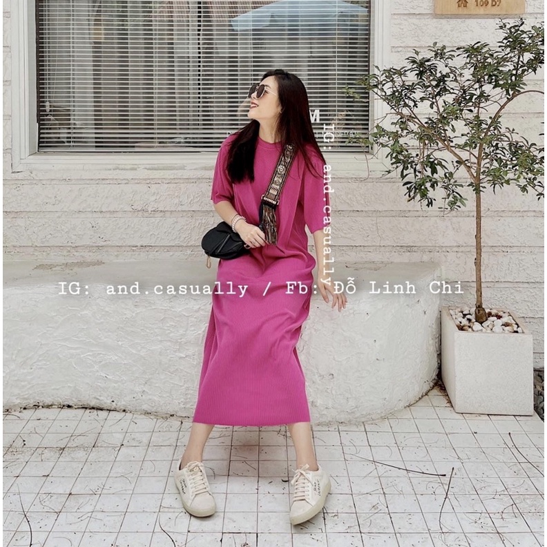 Đầm Maxi dập ly dáng suông hàng đẹp chất mềm co giãn⚡️6 màu ảnh thật | BigBuy360 - bigbuy360.vn