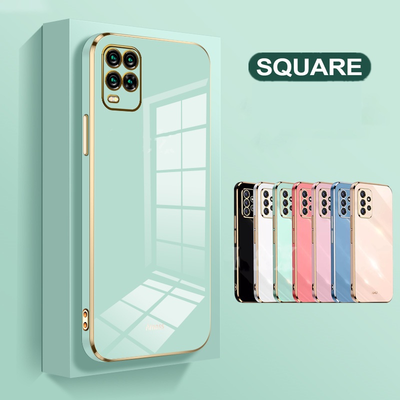 Ốp điện thoại chống sốc mạ viền thời trang sang trọng cho Samsung Galaxy M14 M53 M33 M22 M32 M51 M62