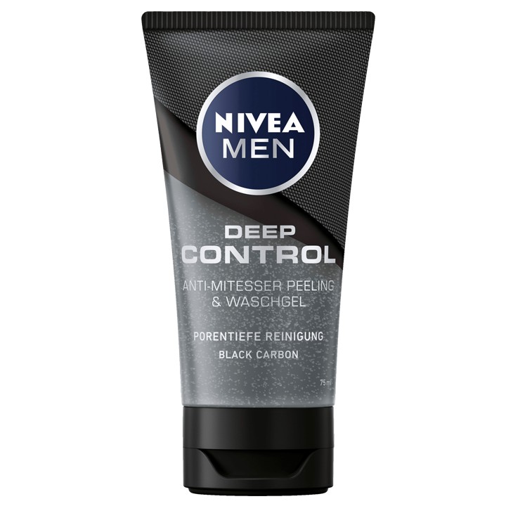 GEL RỬA MẶT NIVEA MEN Deep Control Anti-Blackhead Peeling – 75 ml