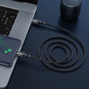 Cáp Sạc Nhanh Hoco X50 Type C Android + Dây Dù Chống Đứt + Sạc nhanh 3A Dài 1M - CHÍNH HÃNG