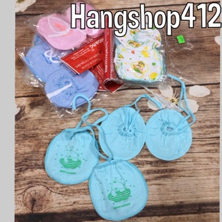 Set bao chân bao tay buộc dây cho bé sơ sinh