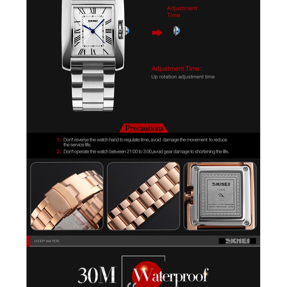 Đồng Hồ Nữ Luxury Skmei 1284