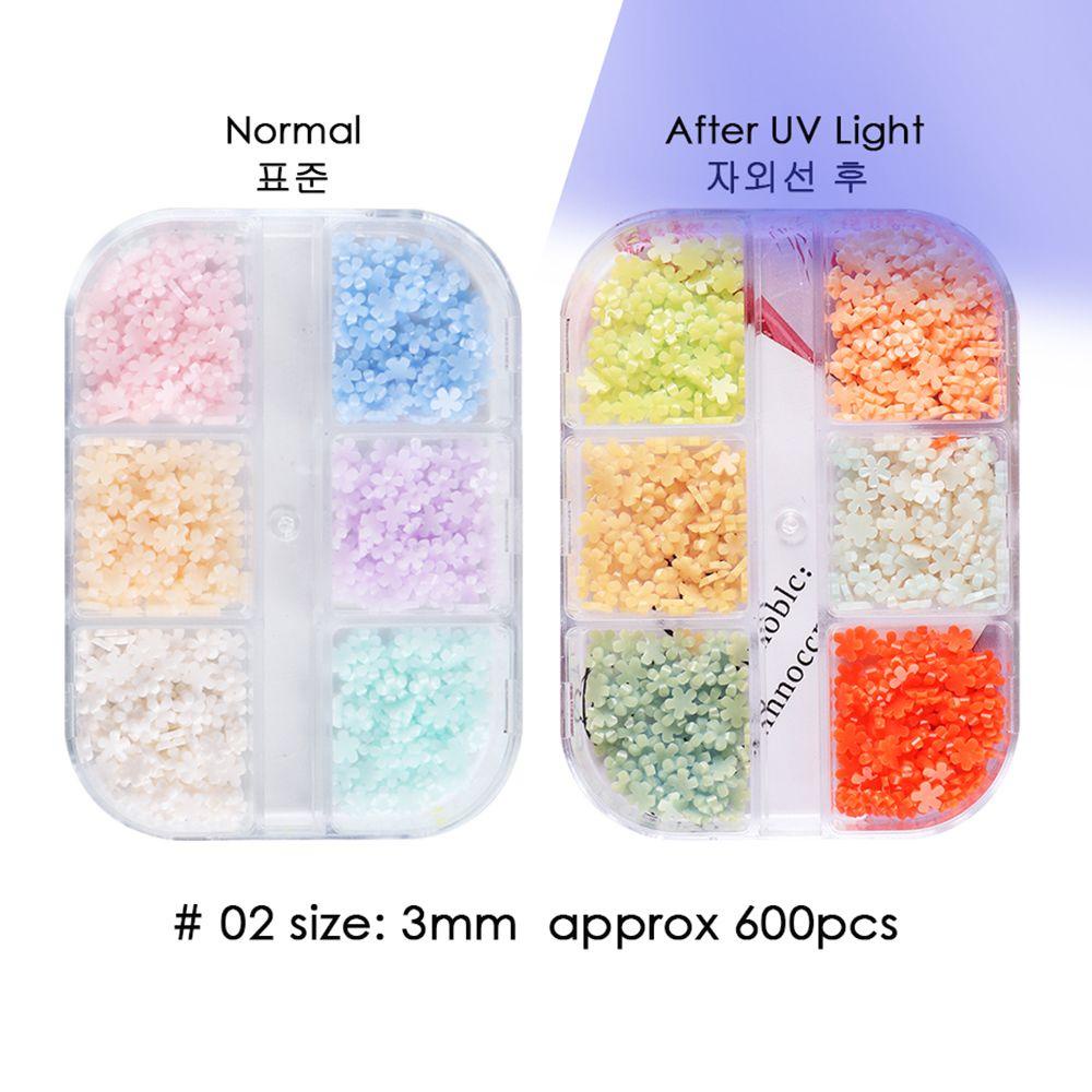 [Hàng mới về] Hạt cườm acrylic hình cánh hoa màu gradient phong cách Pháp Hàn trang trí móng DIY cho nữ