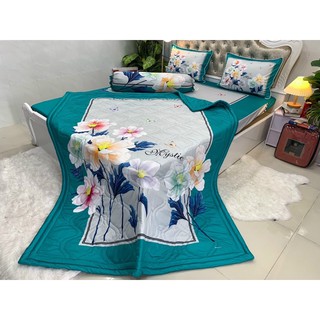 Drap thun lạnh 5D cao cấp mẫu hoa