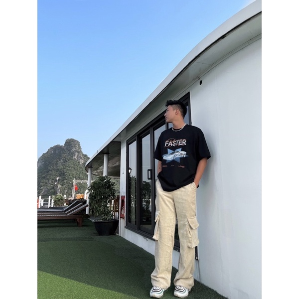 Áo thun tay ngắn cổ tròn DRIVE FASTER