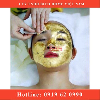 100 Miếng Mặt nạ vàng 24k (1 mặt dùng 3-4 miếng)