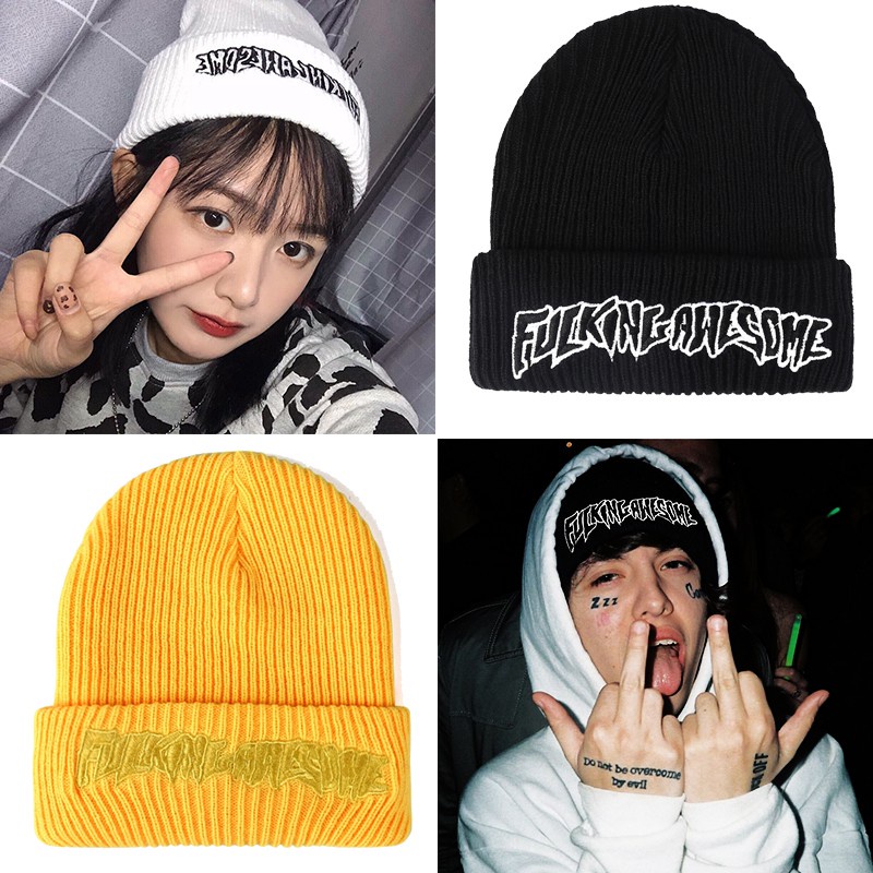 Nón Len Thêu Chữ Phong Cách hip hop Thời Trang Thu Đông Cho Nam Nữ ZZM006