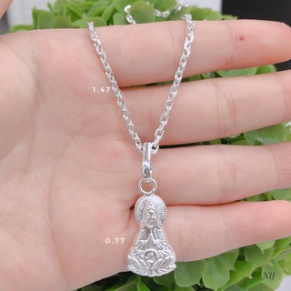 Dây chuyền mặt phật bạc ta cho bé