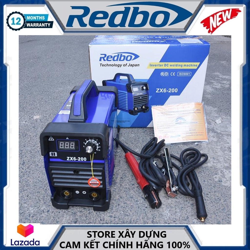 MÁY HÀN QUE ĐIỆN TỬ   INVENTER MOSFET REDBO ZX6-200 - HÀNG CHÍNH HÃNG