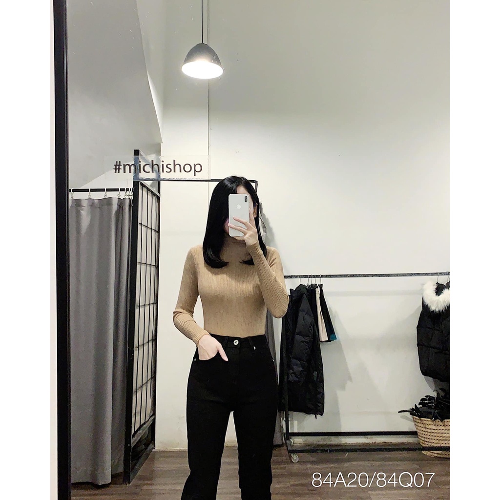 Áo len cổ 3cm nhiều màu - 84A20