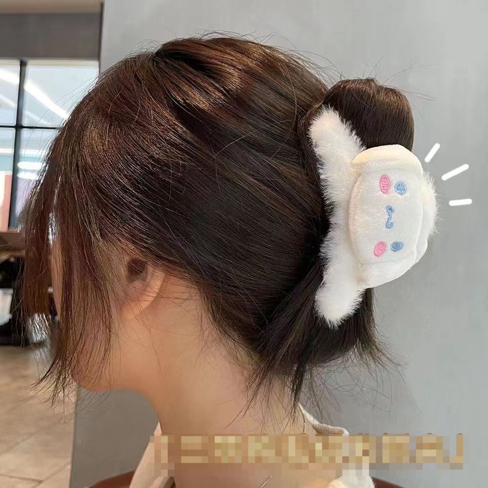 Sanrio Kẹp Tóc Hình Cinnamoroll Mymelody Kuromi Pompom Purin Hoạt Hình Dành Cho Trẻ Em