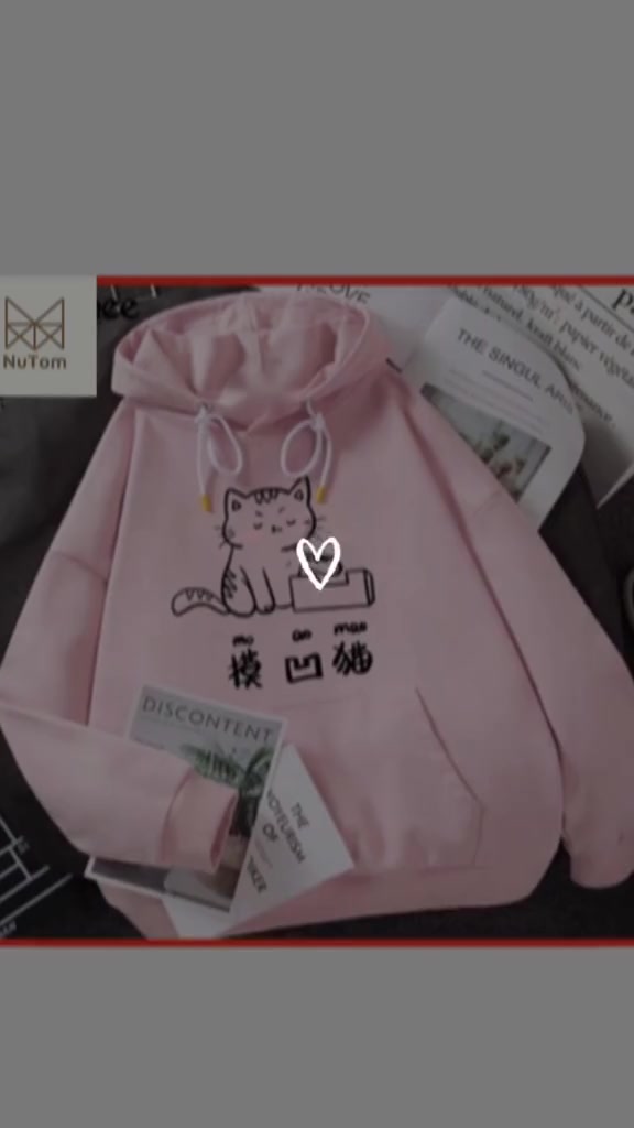 Nhiều Mẫu: Áo Hoodie Nữ Unisex NuTom Official Có Mũ Dễ Thương, Áo Nỉ Thu Đông Nữ Chất Nỉ Ấm Áp Mềm Mại In Chibi Mèo Noel | BigBuy360 - bigbuy360.vn