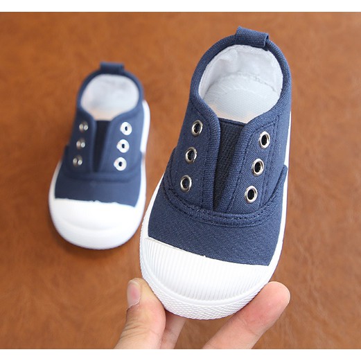 Giày vải không dây mềm cho bé trai và bé gái [G03]