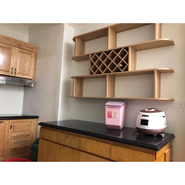 Kệ Rượu Treo Tường 4 Tầng Rộng 1,6M - GL46