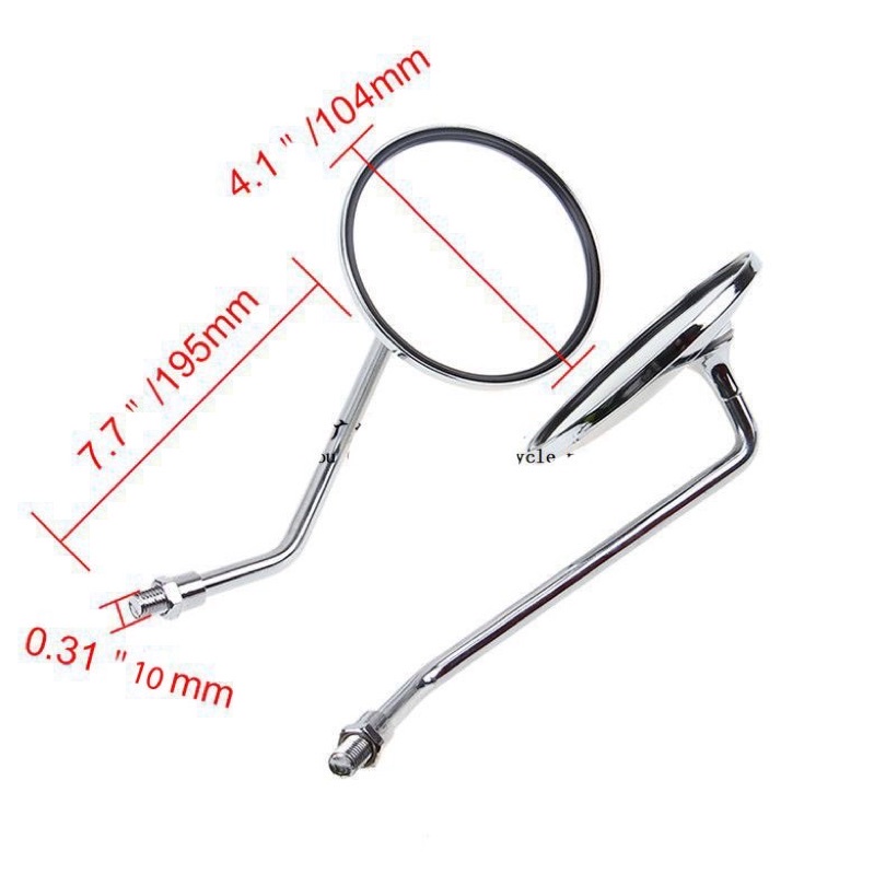 Bộ gương chiếu hậu tròn inox hàng đẹp xịn