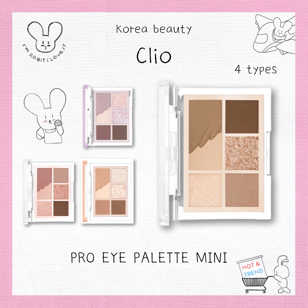 Bảng Phấn Mắt Clio mini 4 Màu Tùy Chọn