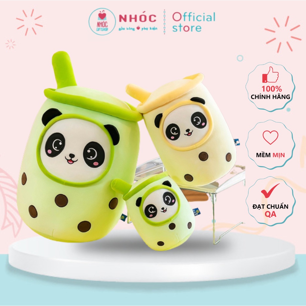 Ly Trà Sữa Bông Mặt Gấu Panda NHÓC