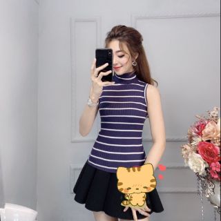 Áo thun cổ lọ