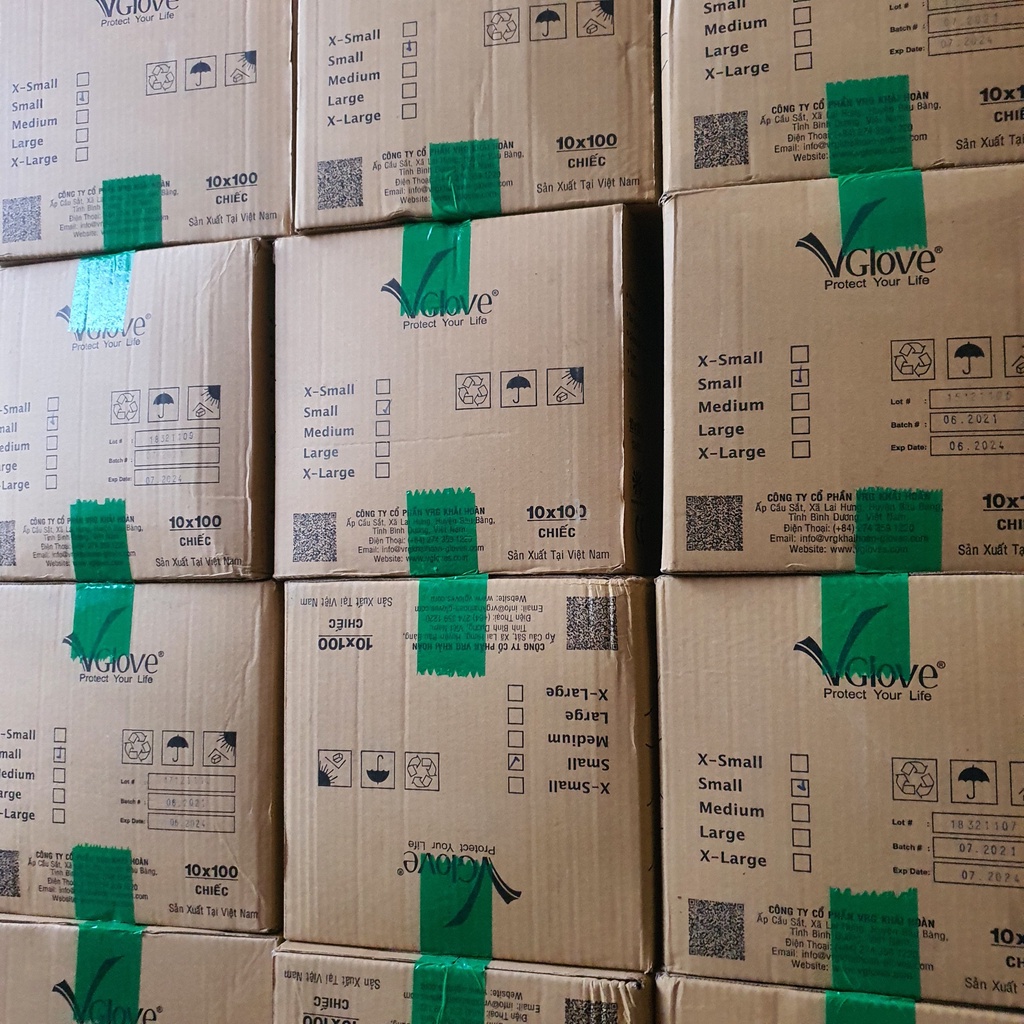 (HÀNG CHÍNH HÃNG) GĂNG TAY CAO SU Y TẾ VGLOVE - THÙNG 10 HỘP | BigBuy360 - bigbuy360.vn