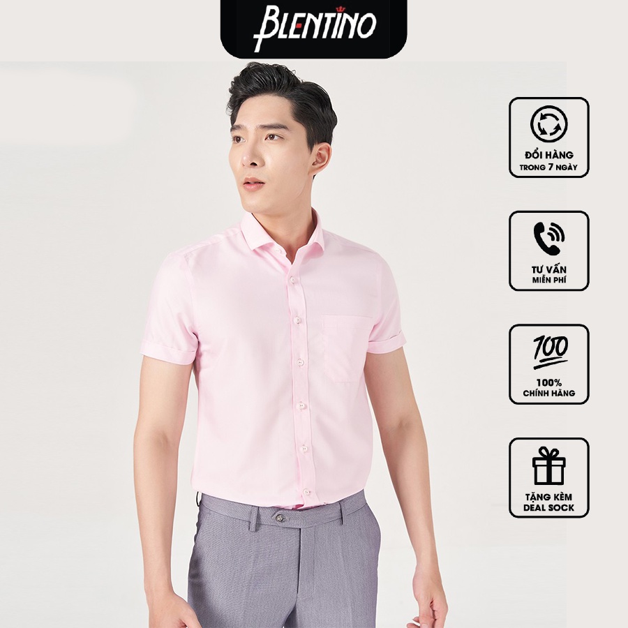Blentino áo sơ mi ngắn tay nam BSD04