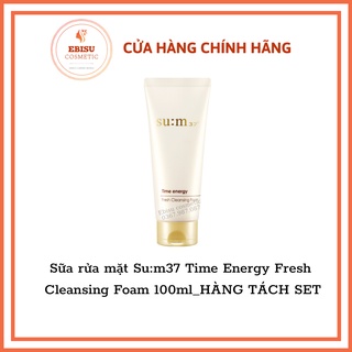 Sữa rửa mặt su:m37 time energy fresh cleansing foam 100ml_hàng tách set