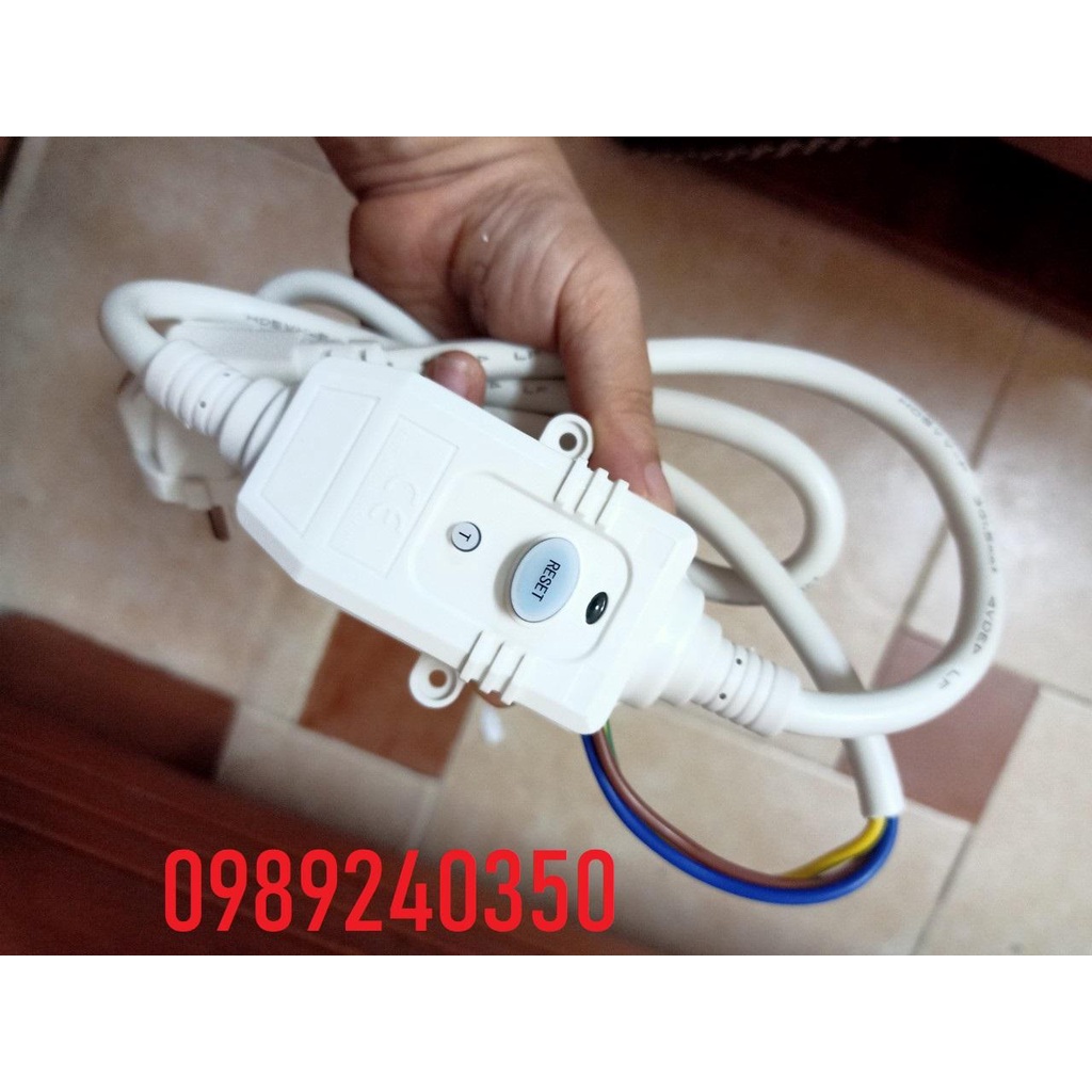 Dây nguồn chống giật 16A, chống dò điện bình nóng lạnh dài 120cm loại tốt